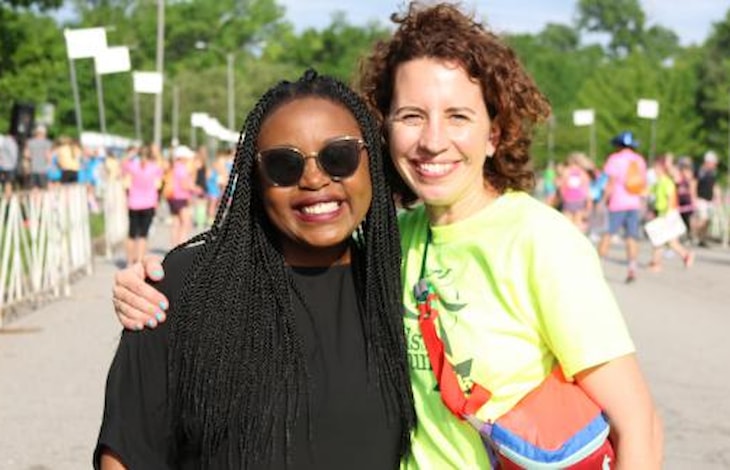 Honorary Race Chair Dr. Mati, and GOTR Executive Director, Courtney Berg, at GOTR 5K